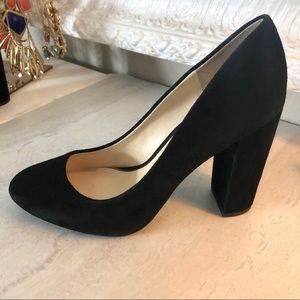 Jessica Simpson Belemo Black Suede Pumps Heels Size 8